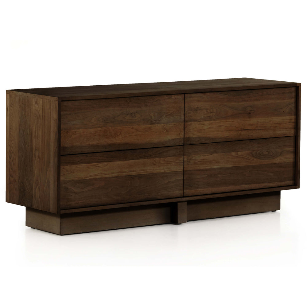 Bodie 4 Drawer Dresser, Dark Walnut-Furniture - Storage-High Fashion Home