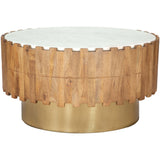 Bombay Coffee Table, Natural-Furniture - Accent Tables-High Fashion Home