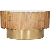 Bombay Coffee Table, Natural-Furniture - Accent Tables-High Fashion Home