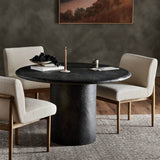 Bonnie Dining Table, Textured Black-Furniture - Dining-High Fashion Home