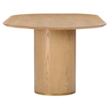 Brandy Oval Dining Table, Natural Ash-Furniture - Dining-High Fashion Home