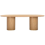 Brandy Oval Dining Table, Natural Ash-Furniture - Dining-High Fashion Home