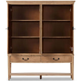 Brimley Wide Cabinet, Aged Light Pine-Furniture - Storage-High Fashion Home