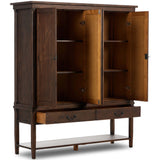 Brimley Wide Cabinet, Aged Pine-Furniture - Storage-High Fashion Home