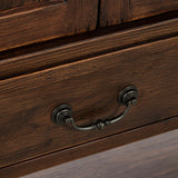 Brimley Wide Cabinet, Aged Pine-Furniture - Storage-High Fashion Home