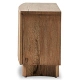 Brinton Media Console, Rustic Oak