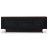 Brinton Media Console, Rustic Oak