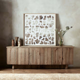 Brinton Media Console, Rustic Oak