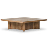 Brinton Square Coffee Table, Rustic Oak