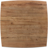 Brinton Square Coffee Table, Rustic Oak-Furniture - Accent Tables-High Fashion Home