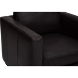 Bronson Leather Swivel Chair, Lewis Nougat