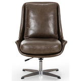 Burbank Leather Desk Chair, Deacon Wolf-Furniture - Office-High Fashion Home