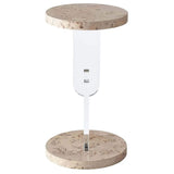 Burl Side Table, Mappa Burl-Furniture - Accent Tables-High Fashion Home