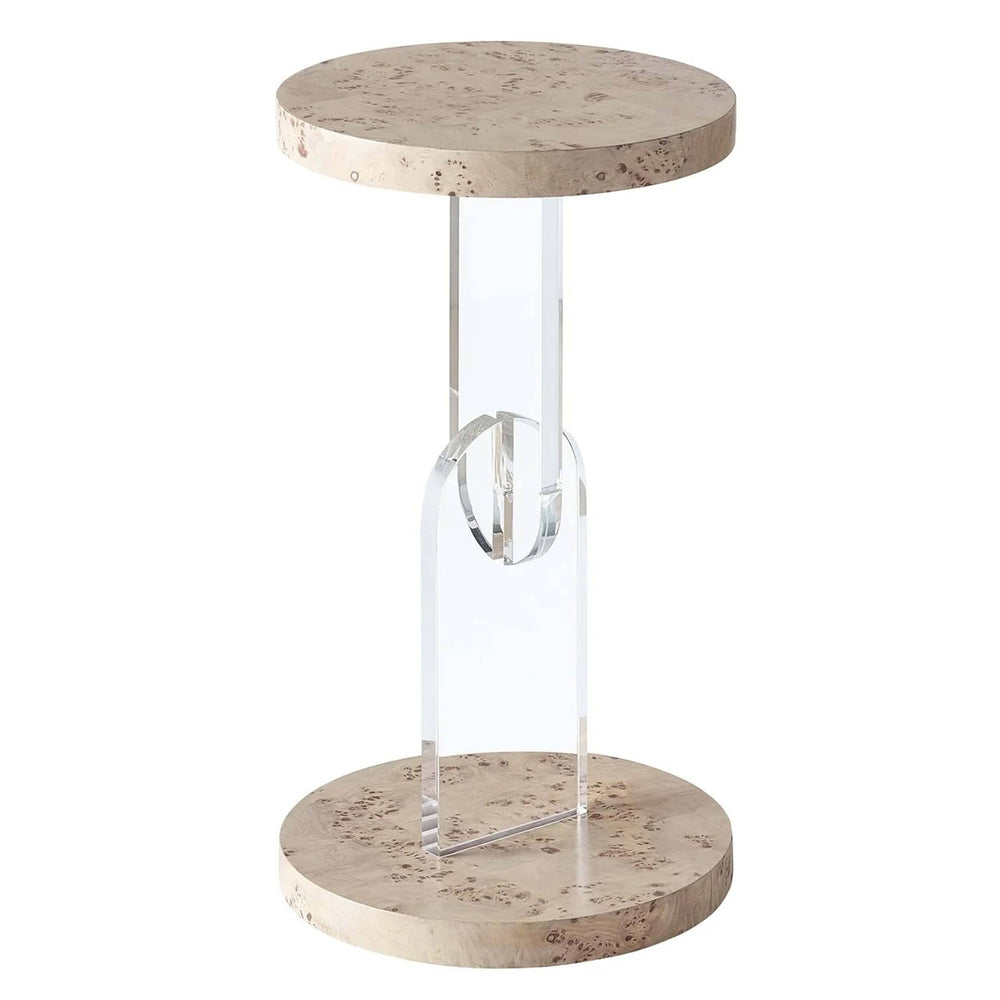 Burl Side Table, Mappa Burl-Furniture - Accent Tables-High Fashion Home