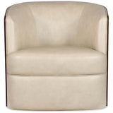 Donna Leather Swivel Chair, Aline Stonewash-Furniture - Chairs-High Fashion Home