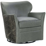 Marco Leather Swivel Chair, Kenya Stone-Furniture - Chairs-High Fashion Home