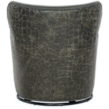 Marco Leather Swivel Chair, Kenya Stone-Furniture - Chairs-High Fashion Home