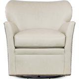 Kato Leather Swivel Chair, Inspiration French Bisquet/Bayou Falcon Eye-Furniture - Chairs-High Fashion Home