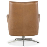 Sheridan Leather Swivel Chair, Denver Coffee-Furniture - Chairs-High Fashion Home