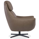 Hughes Leather Swivel Chair, Sonnet Dust-Furniture - Chairs-High Fashion Home