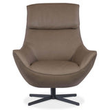 Hughes Leather Swivel Chair, Sonnet Dust-Furniture - Chairs-High Fashion Home