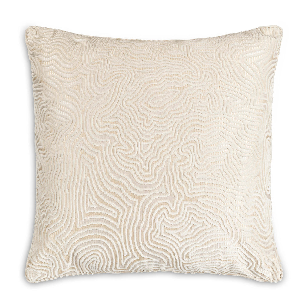 Castle Hill Wave Pillow, Ivory-Accessories-High Fashion Home