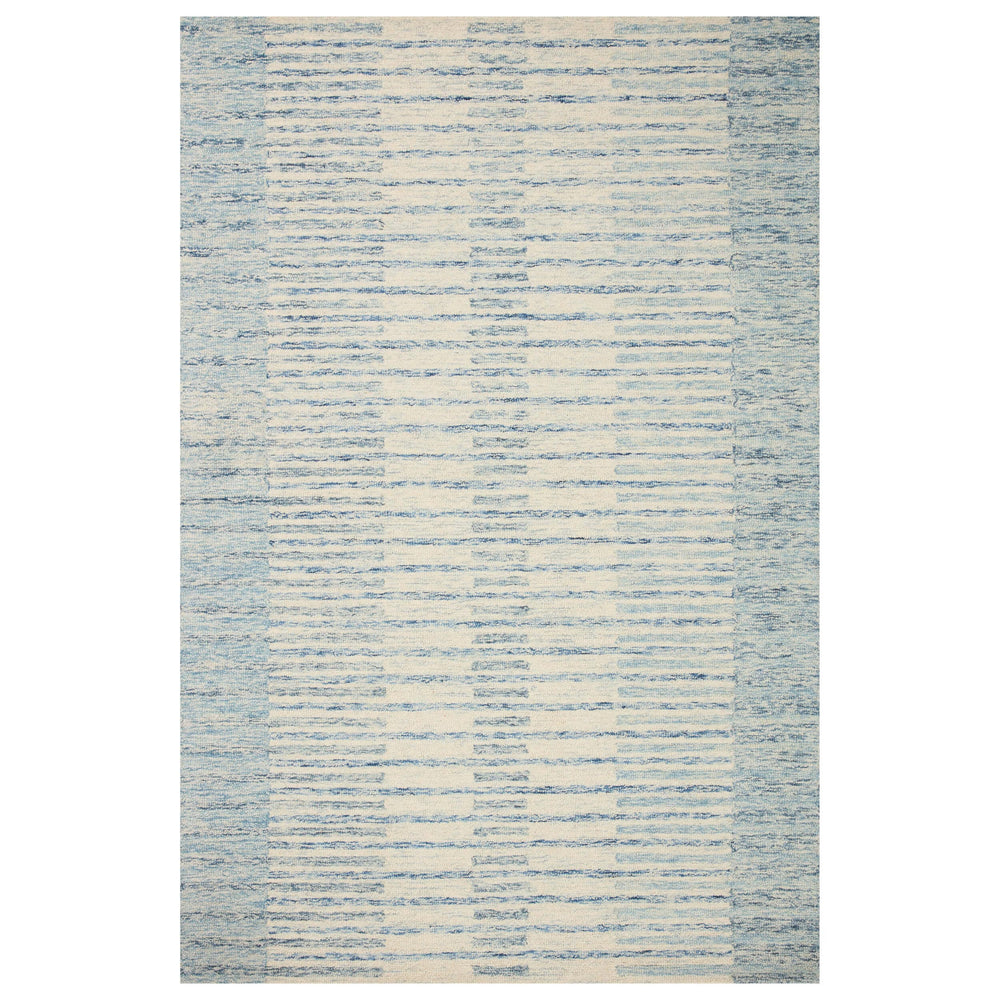 Chris Loves Julia x Loloi Rug Chris CHR-01, Ivory/Denim-Rugs1-High Fashion Home