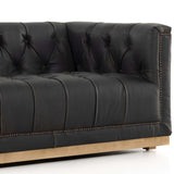 Maxx Leather Sofa, Destroyed Black