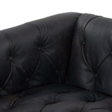 Maxx Leather Sofa, Destroyed Black