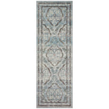 Rifle Paper Co. x Loloi Rug Courtyard COU-02, Chateau Blue-Rugs1-High Fashion Home