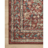 Rifle Paper Co. x Loloi Rug Courtyard COU-03, Eve Crimson-Rugs1-High Fashion Home