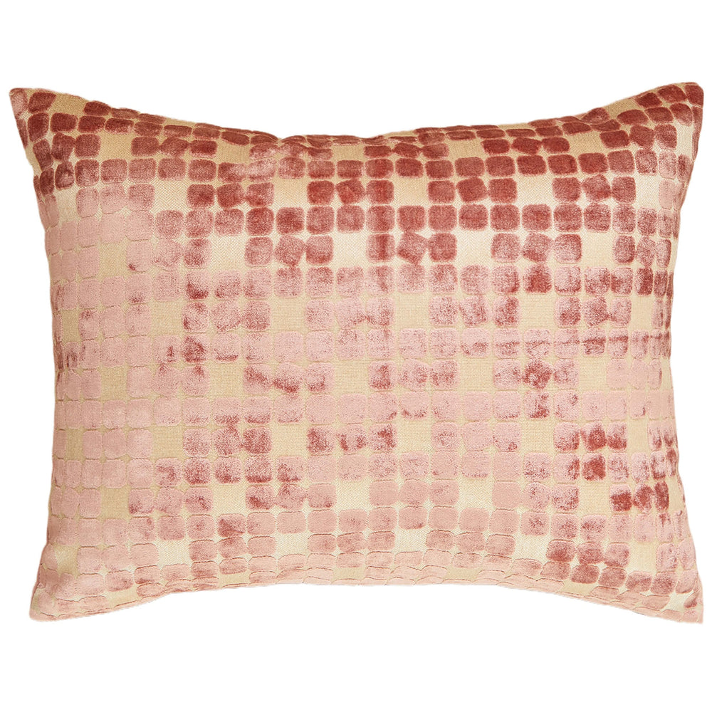 Red Checkered Lumbar Pillow-Accessories-High Fashion Home