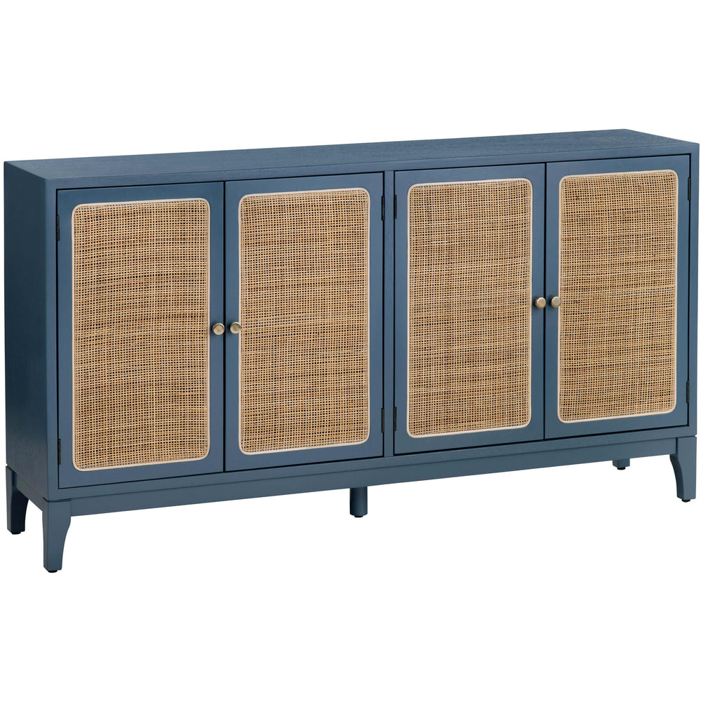 Shoreside 4 Door Sideboard, Blue-High Fashion Home