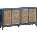 Shoreside 4 Door Sideboard, Blue-High Fashion Home