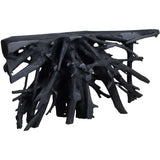 Batu Teak Root Console, Black-High Fashion Home