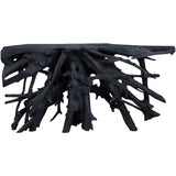 Batu Teak Root Console, Black-High Fashion Home