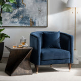 Tarek Sergovia Marino Chair, Blue-Furniture - Chairs-High Fashion Home