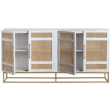 Biscayne Sideboard, White-Furniture - Storage-High Fashion Home