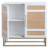 Biscayne Cabinet, White-Furniture - Storage-High Fashion Home