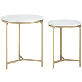 Athens Nested End Tables-Furniture - Accent Tables-High Fashion Home