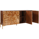 Safari Bone Inlay Sideboard, Brown-High Fashion Home