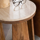 Liam Accent Table, Brown-Furniture - Accent Tables-High Fashion Home