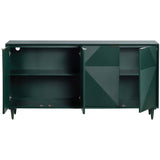 Evergreen 4 Door Sideboard, Green-High Fashion Home