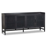 Caprice 72" Sideboard, Black Wash w/Black Cane-Furniture - Storage-High Fashion Home