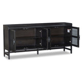 Caprice 72" Sideboard, Black Wash w/Black Cane-Furniture - Storage-High Fashion Home