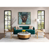 Captiva Floor Lamp, Brass-Lighting-High Fashion Home