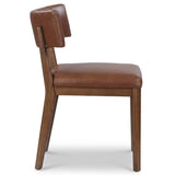 Cardell Leather Dining Chair, Sonoma Chestnut, Set of 2-Furniture - Dining-High Fashion Home