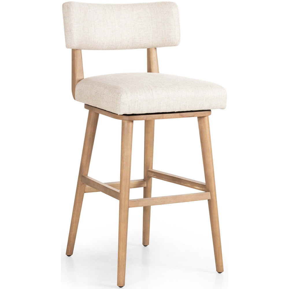 Cardell Swivel Bar Stool, Natural-Furniture - Dining-High Fashion Home