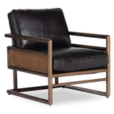 Carlin Leather Chair, Heirloom Black-Furniture - Chairs-High Fashion Home