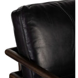 Carlin Leather Chair, Heirloom Black-Furniture - Chairs-High Fashion Home